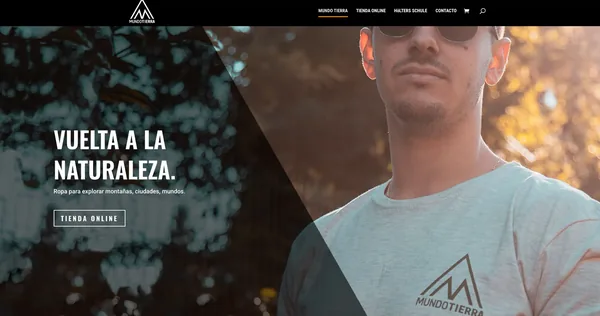 Captura del sitio web de MUNDO TIERRA