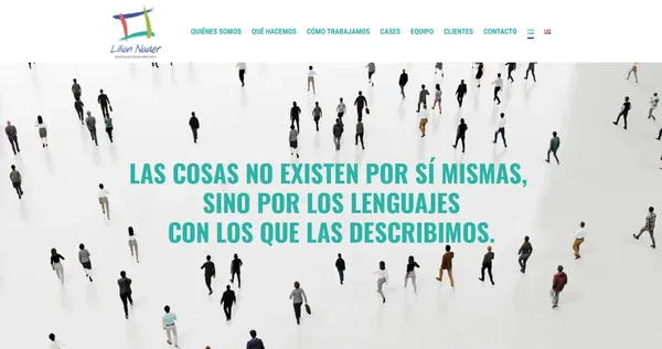 Captura del sitio web de LILIAN NADER