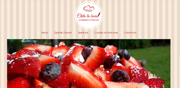 Sitio web para servicio de catering