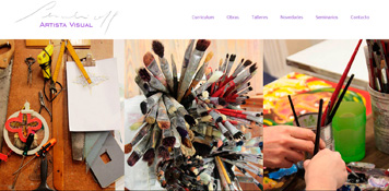 Diseño de páginas web para artista plástica