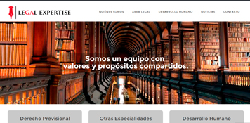 Diseño de sitio web para Estudio Jurídico