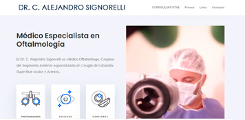 Sitio Web para Oftalmologo