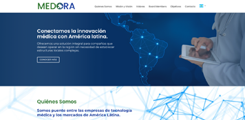 Diseño de sitios web tecnología médica